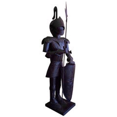 Vintage Medieval Armoured Knight Statue