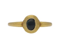 Medieval Cabochon Sapphire Ring, circa 13th-14th Century