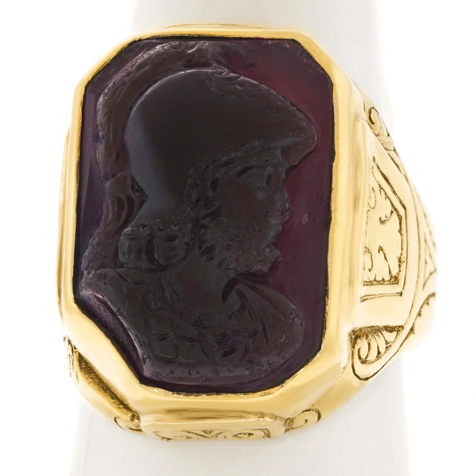 Medieval Carnelian Cameo-Set Georgian Ring 4