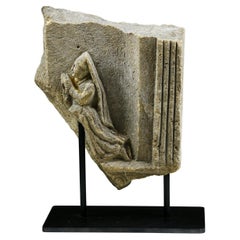 Mittelalterliches geschnitztes Steinfragment von Mary Magdalene