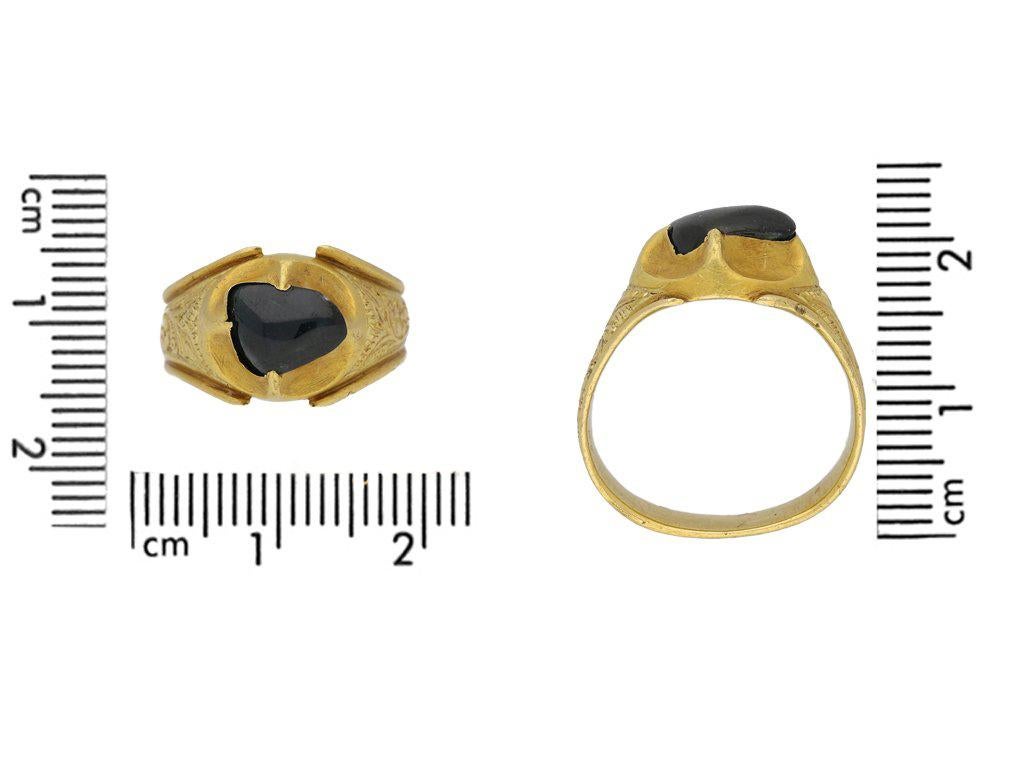 Mittelalterlicher Posy-Ring, Herzogin von Lancaster, Saphir Gold für Damen oder Herren im Angebot