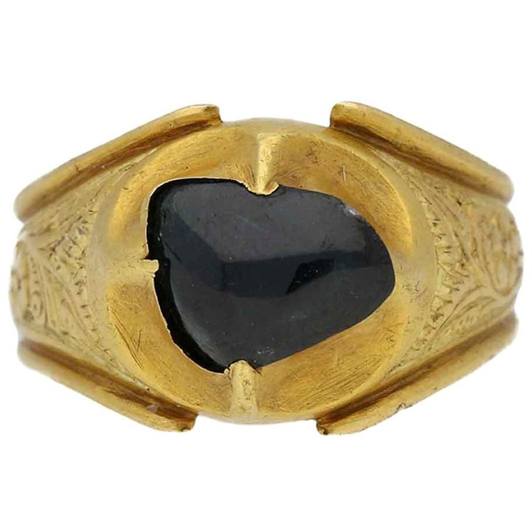 Medieval Duchess of Lancaster Sapphire Gold Posy Ring For Sale at 1stDibs | medieval  rings, medieval gold ring, gold ring for sale