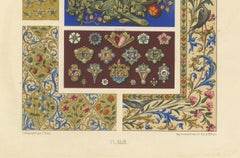 Medieval Flora & Birds – Gothic Illuminated Ornament Print, Plate XLIX, 1869