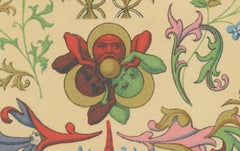 Medieval Floral Ornament – Illuminated Manuscript Motifs, Plate XLVIII, c.1869