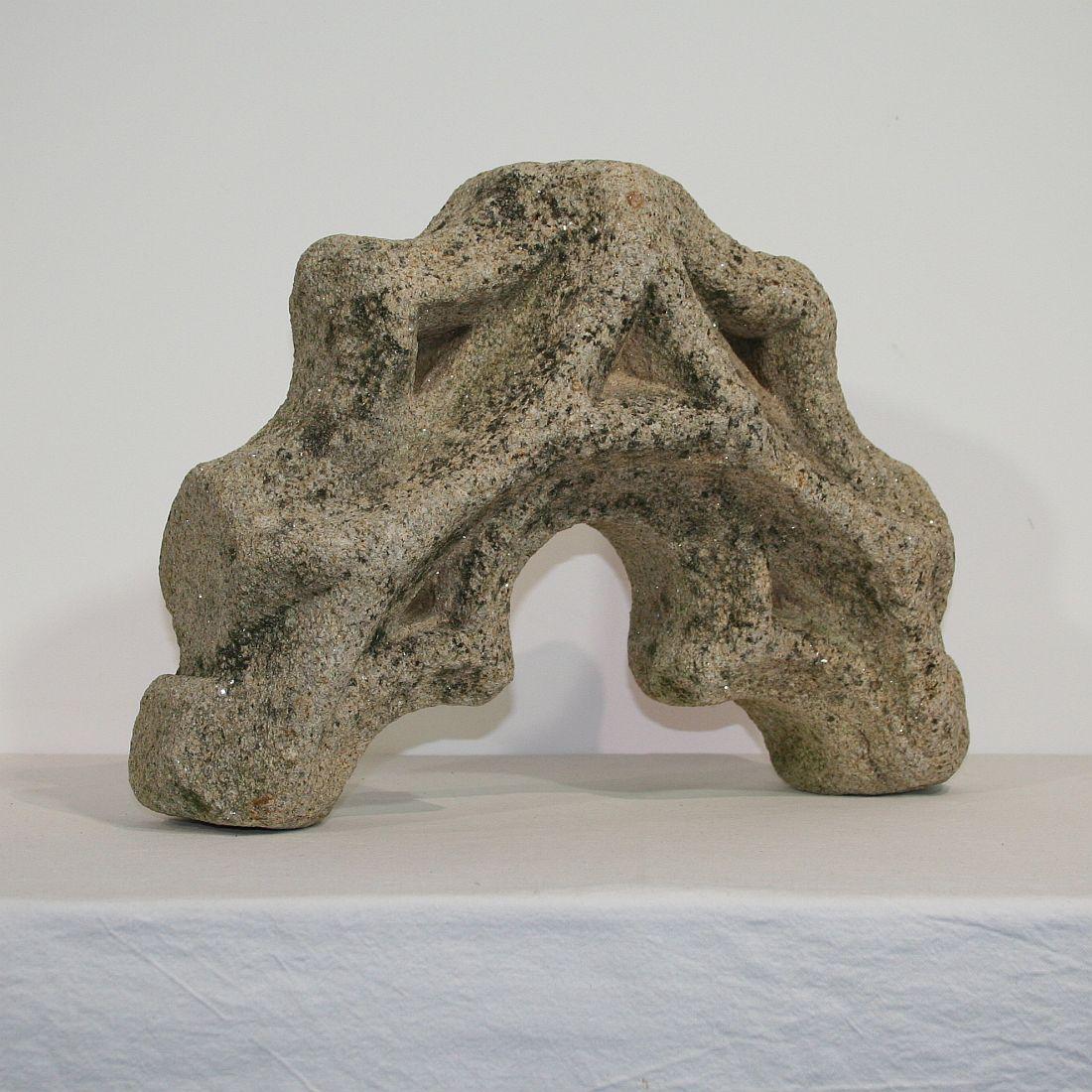 Medieval Gothic French Carved Stone Architectural Fragment 1