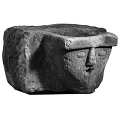 Medieval Gritstone Water Stoop, English, circa 1300-1400
