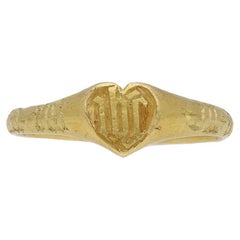 Medieval Iconographic Ring, circa 13th-15th Century