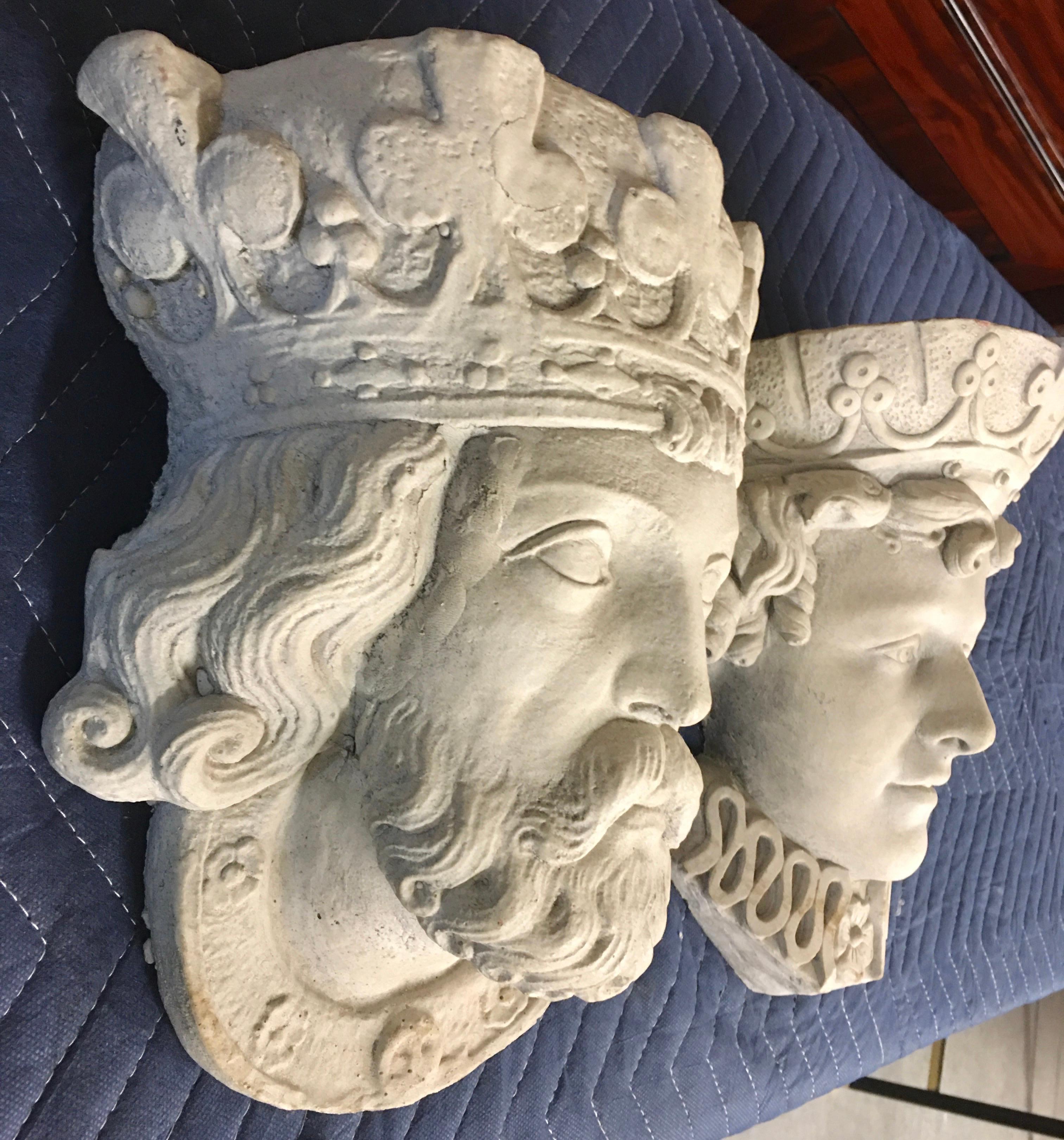 Medieval King & Queen Decorative Wall Planters 5