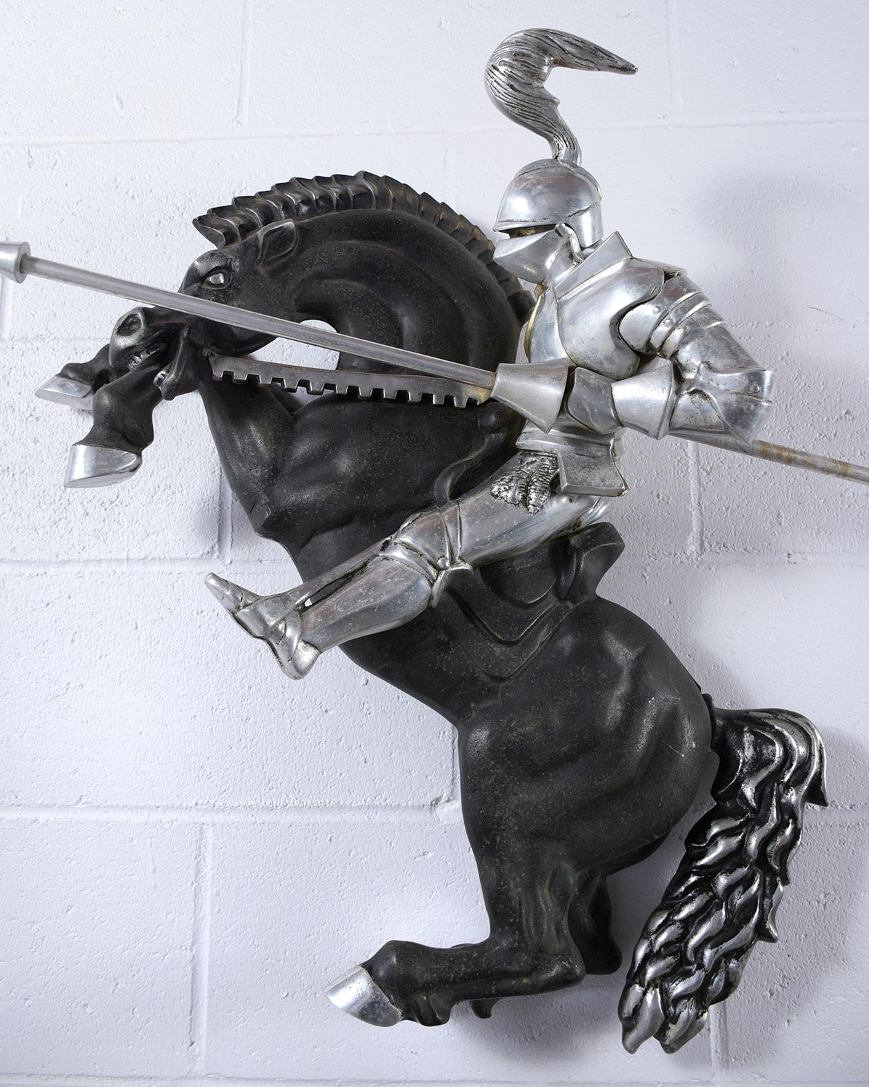 English Medieval Knight Rider Sculpture