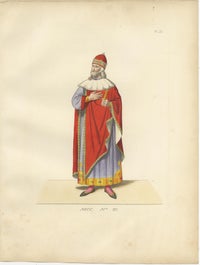 Medieval Knights, Clergy & Nobles, Set of 10 Costume Prints, 1845, view 4