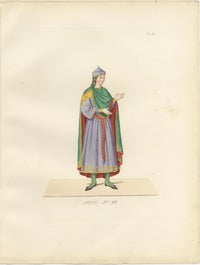 Medieval Knights, Clergy & Nobles, Set of 10 Costume Prints, 1845, view 5