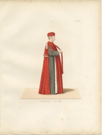 Medieval Knights, Clergy & Nobles, Set of 10 Costume Prints, 1845, view 8