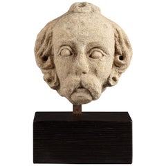 Medieval Limestone Head