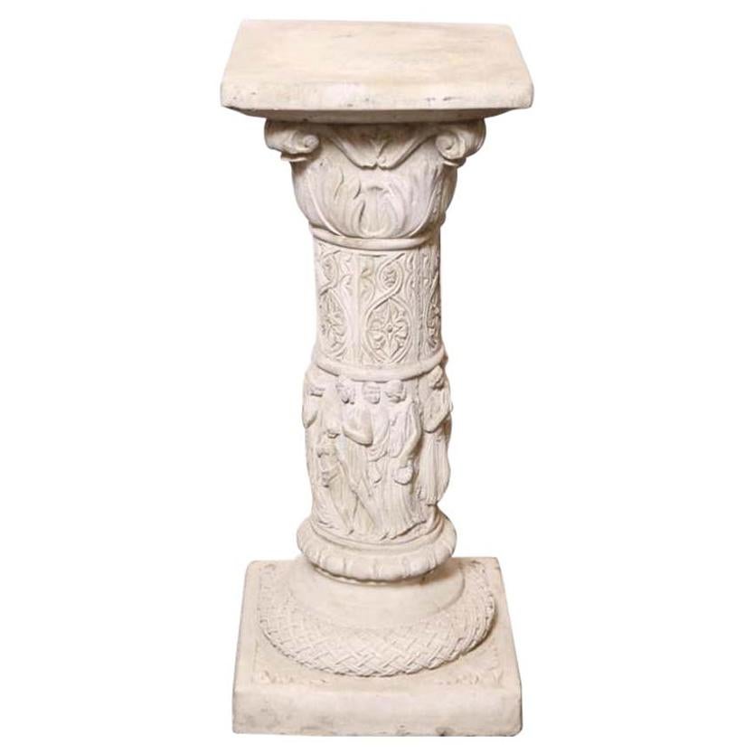 Medieval-Manner Columns, Cast-Stone B For Sale