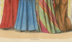 Medieval Matrimony: A Union in the Gothic Halls, Hand-Colored in 1847