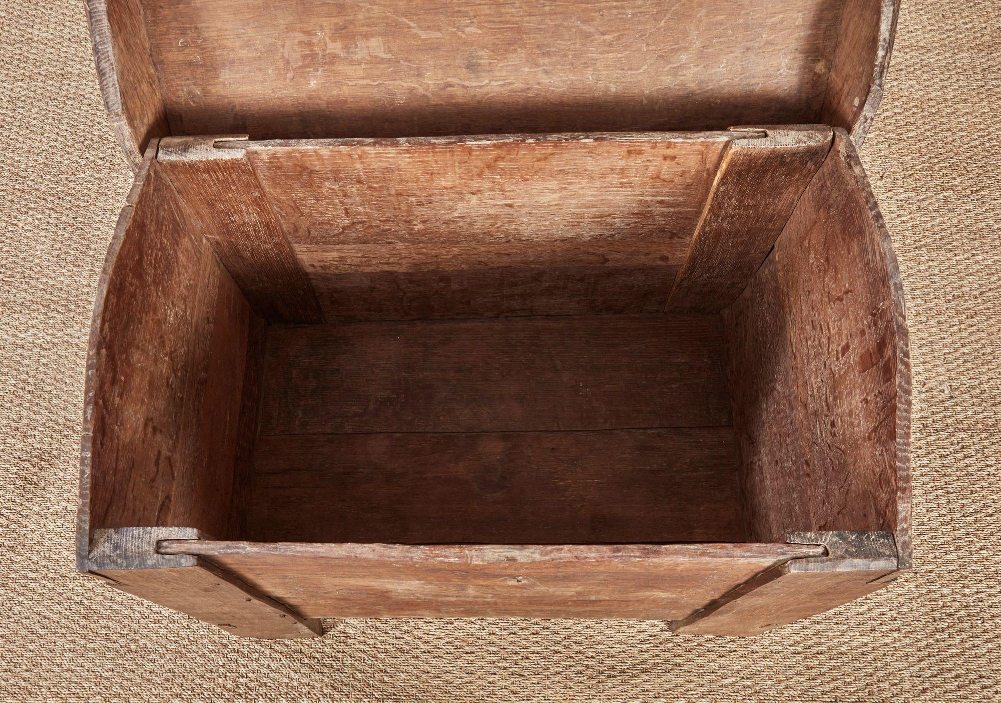 Medieval Oak Chest For Sale 5