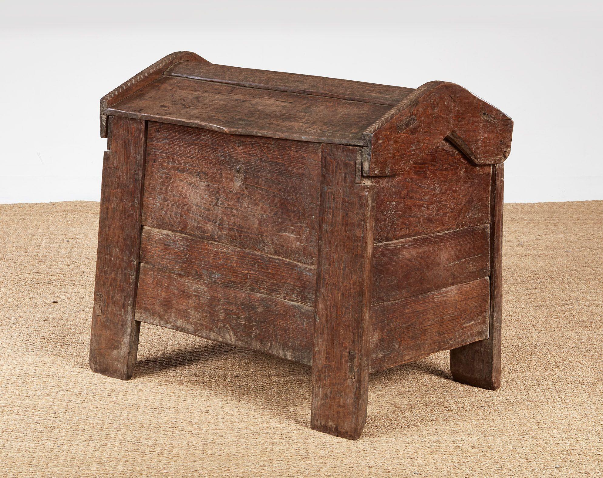Medieval Oak Chest For Sale 3