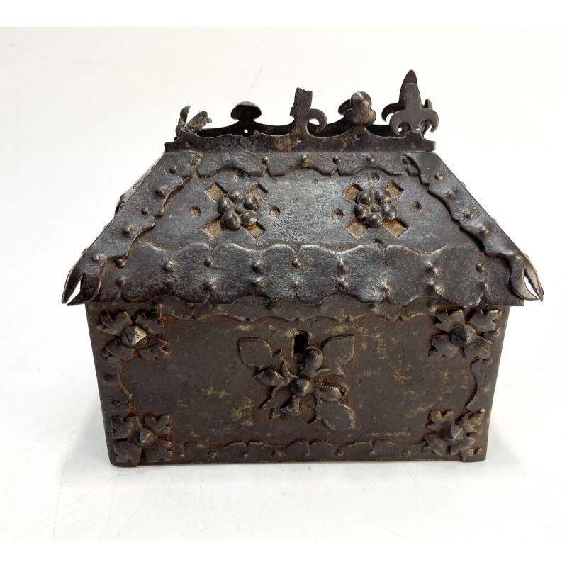 Medieval patinated iron-mounted oak casket, 15th century

A Continental Medieval patinated iron mounted oak wood box. 15th Century or earlier.

Additional information:
Style: Medieval 
Primary Material: Mixed Materials
Material: Wood 
Brand: