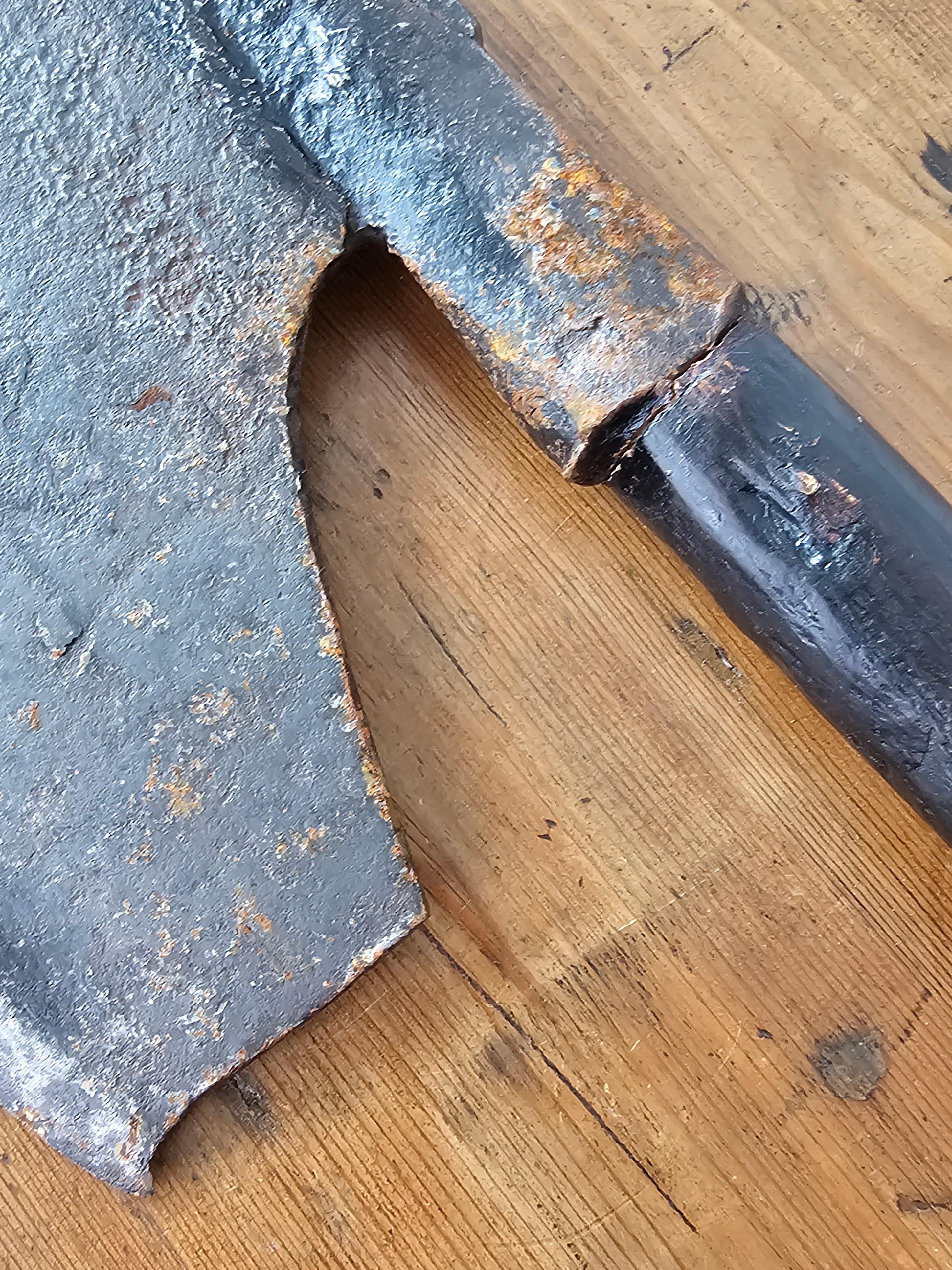 Medieval Period Antique European Polearm Axe For Sale 4