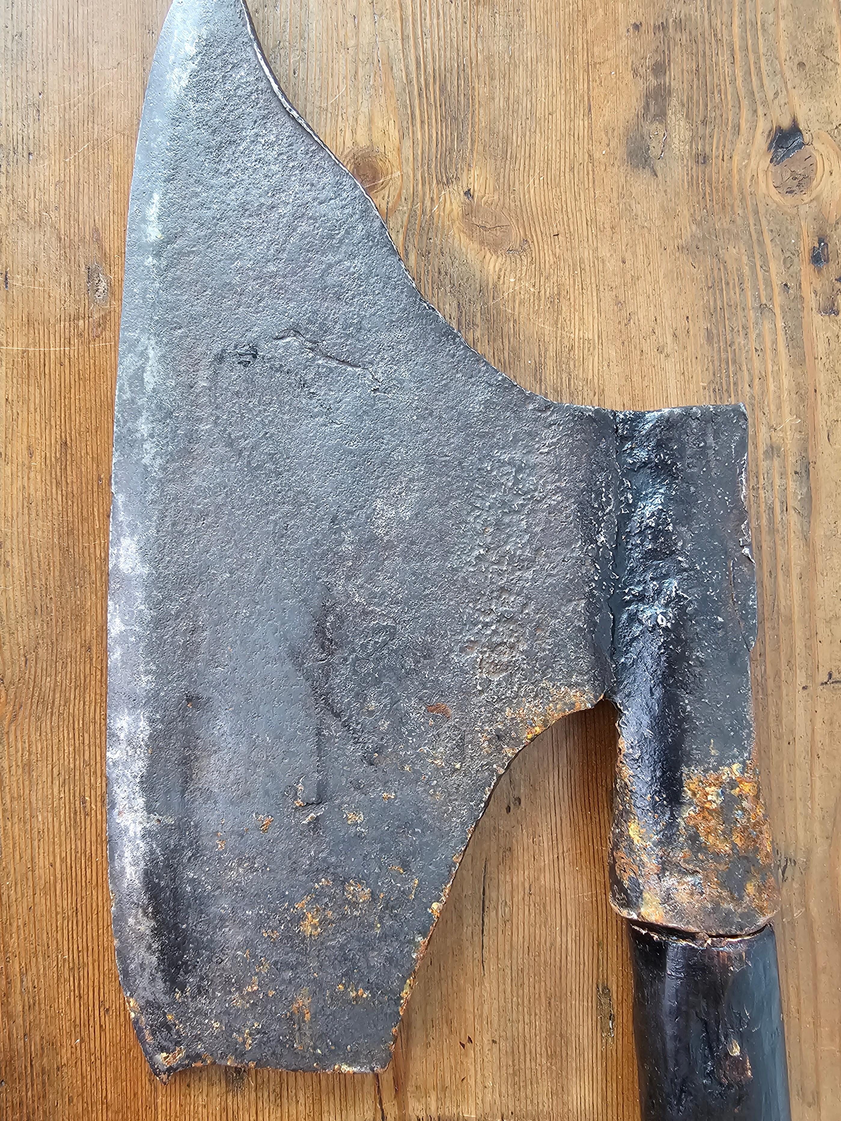 Medieval Period Antique European Polearm Axe For Sale 6