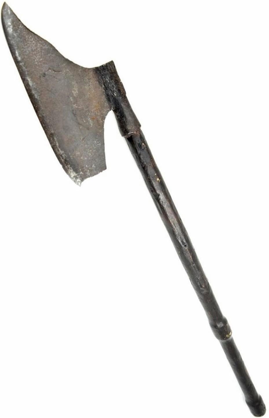 Medieval Period Antique European Polearm Axe For Sale 9