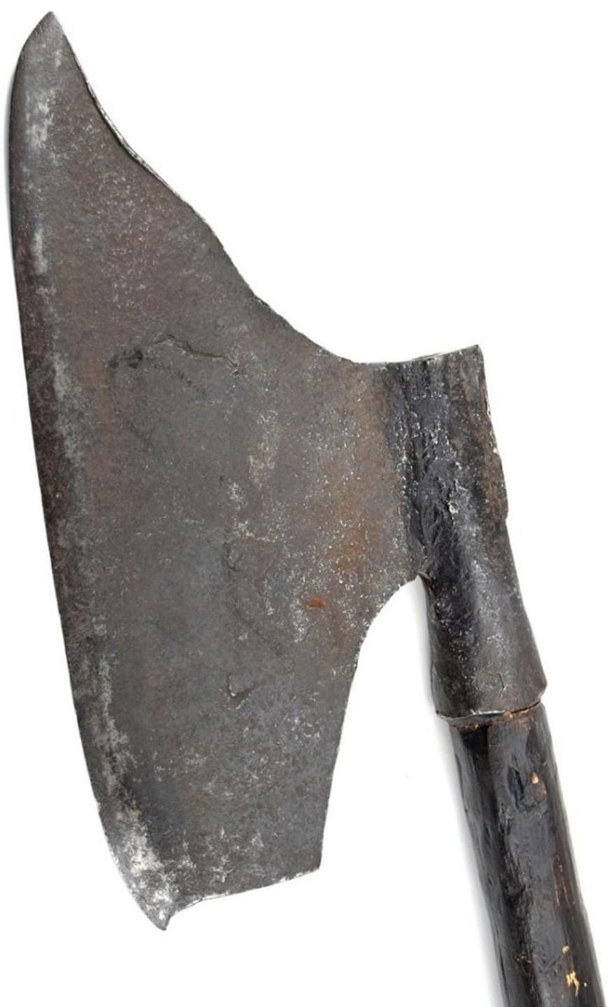Medieval Period Antique European Polearm Axe For Sale 12