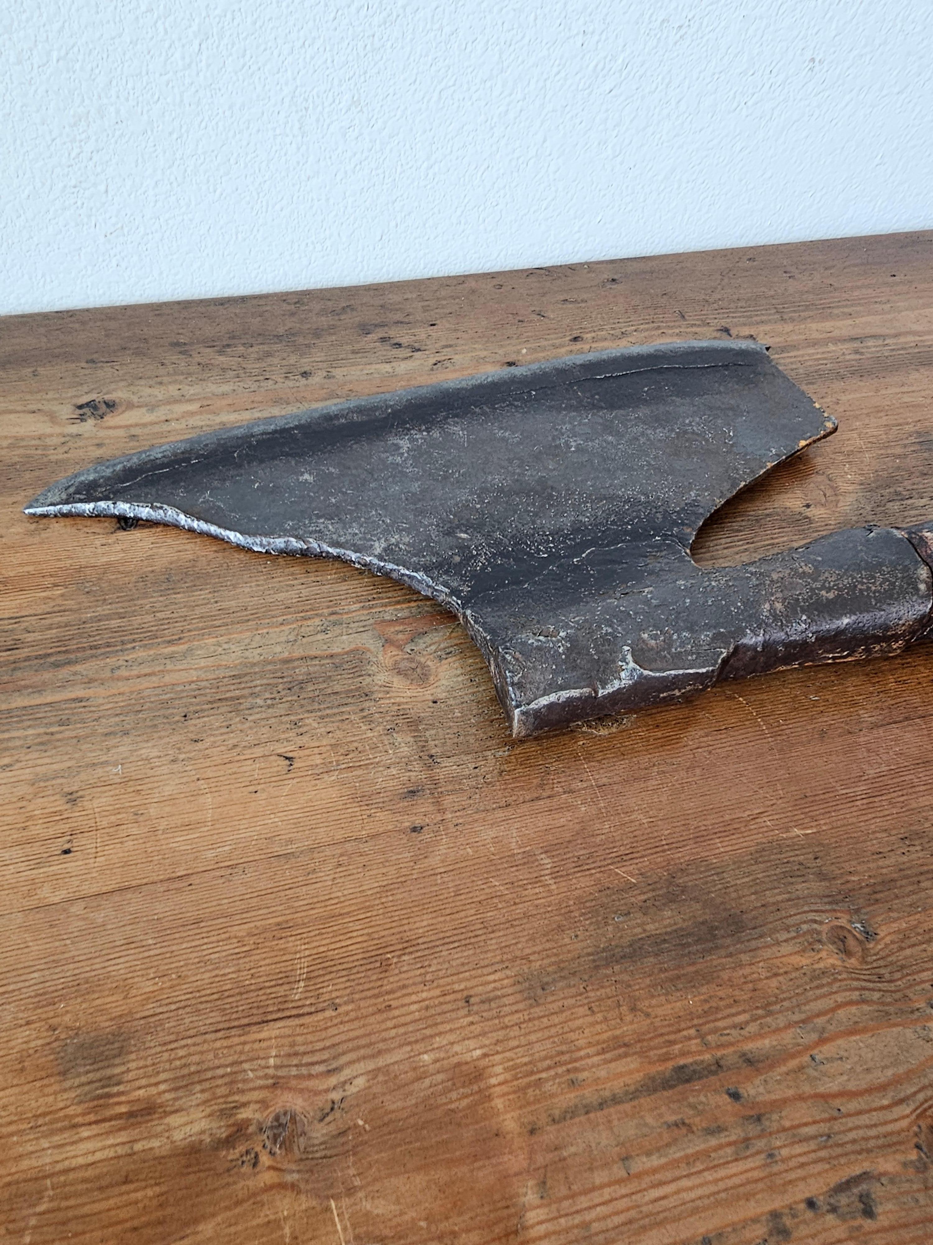 Medieval Period Antique European Polearm Axe For Sale 3