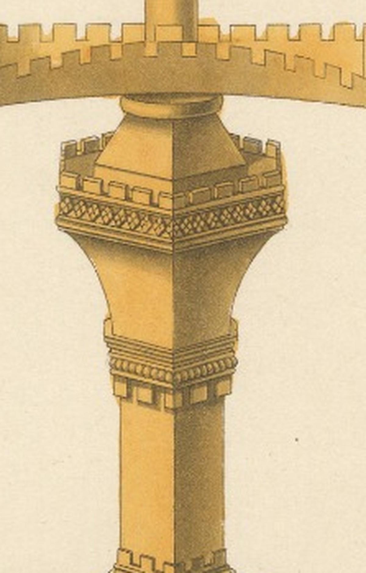 Medieval Reliquary – Gothic Church Treasure, Hand-Colored Engraving, ca.1850