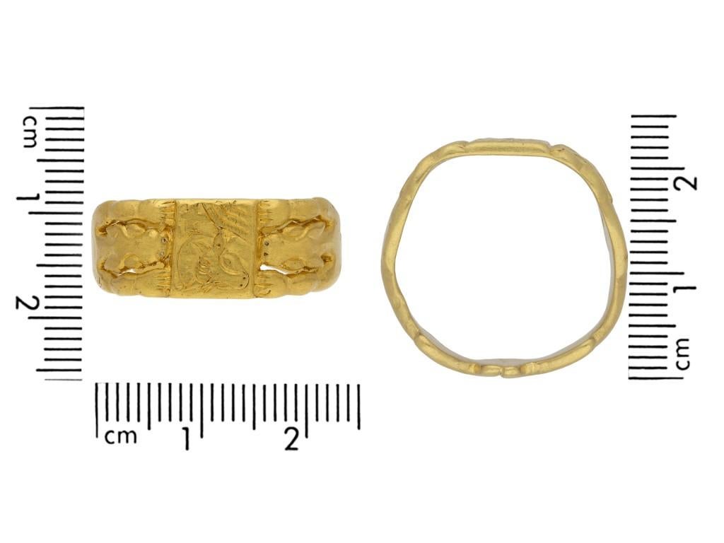 Medieval Ring of St Luke, circa 12th Century In Good Condition For Sale In London, GB
