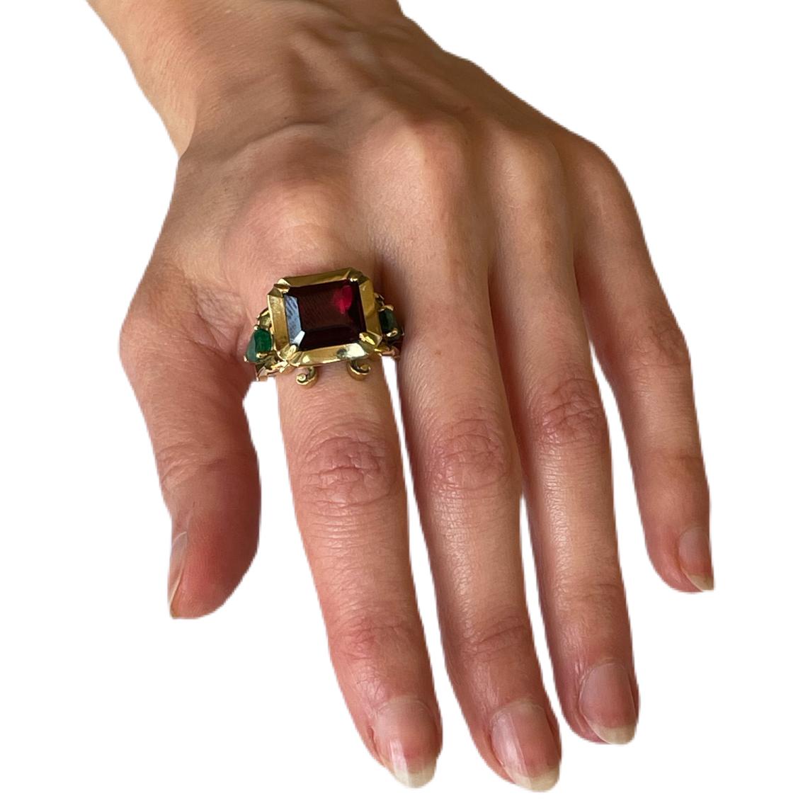 medieval garnet ring