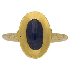 Medieval Sapphire Fede Ring, circa 14th Century AD