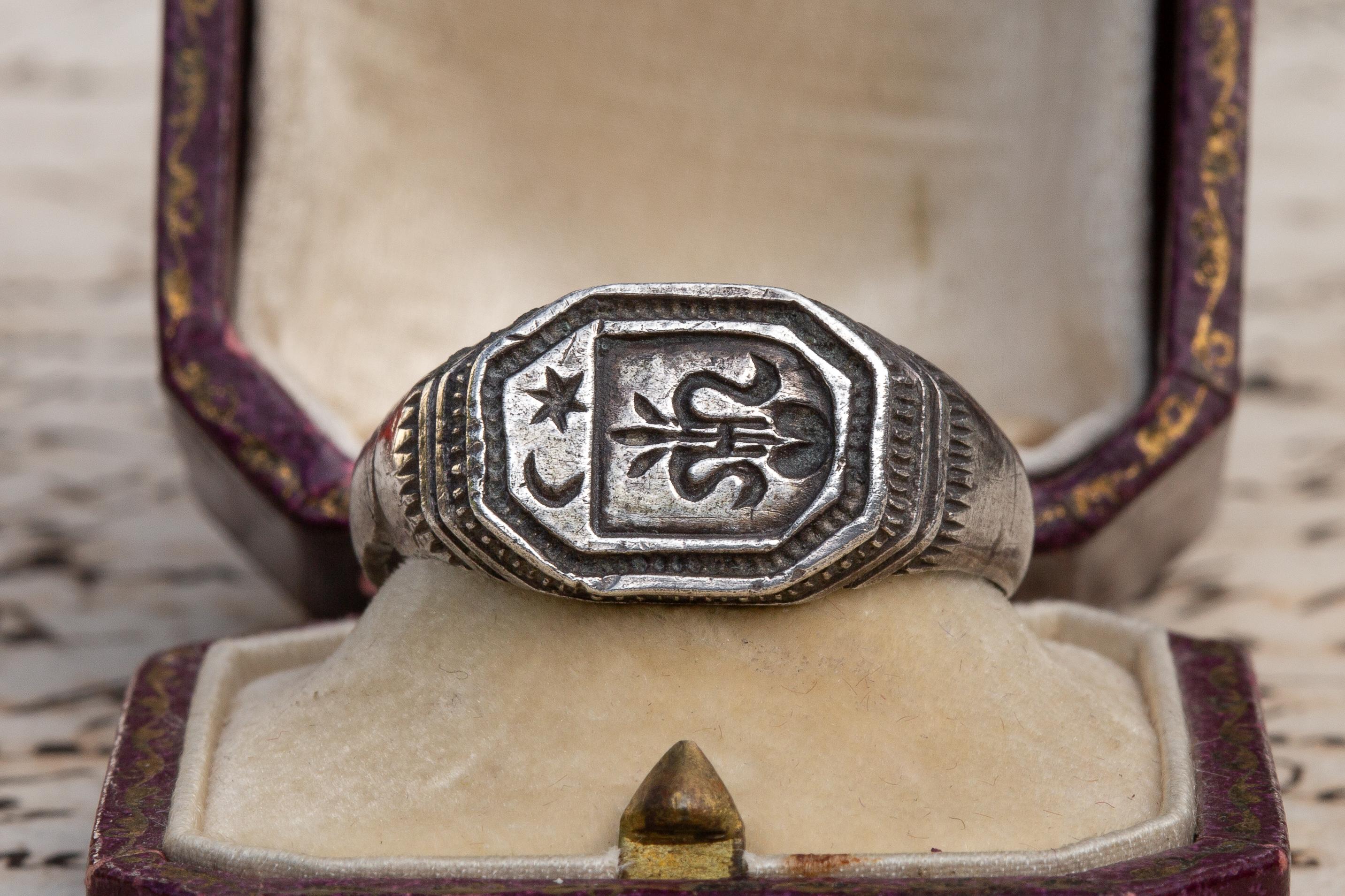 medieval silver ring
