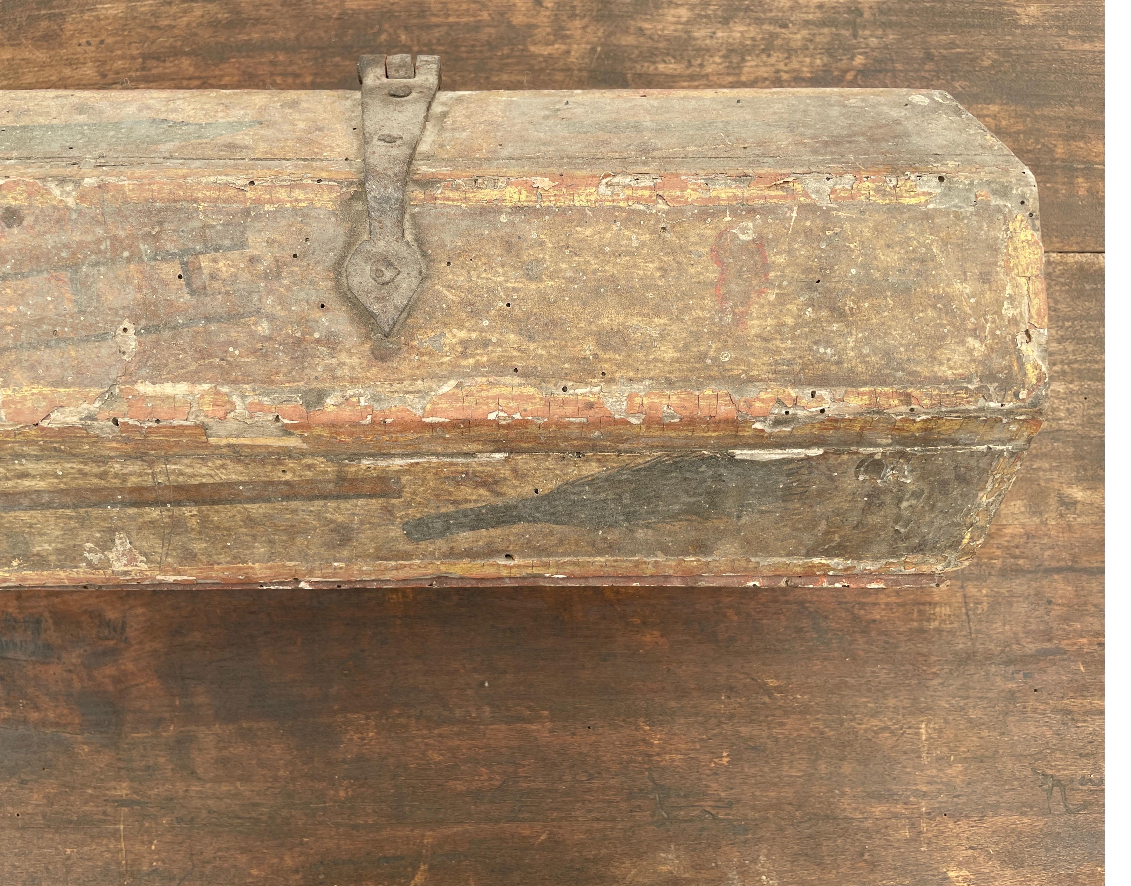 Medieval Spanish Rare Storage Box Used for Sword Storage 5