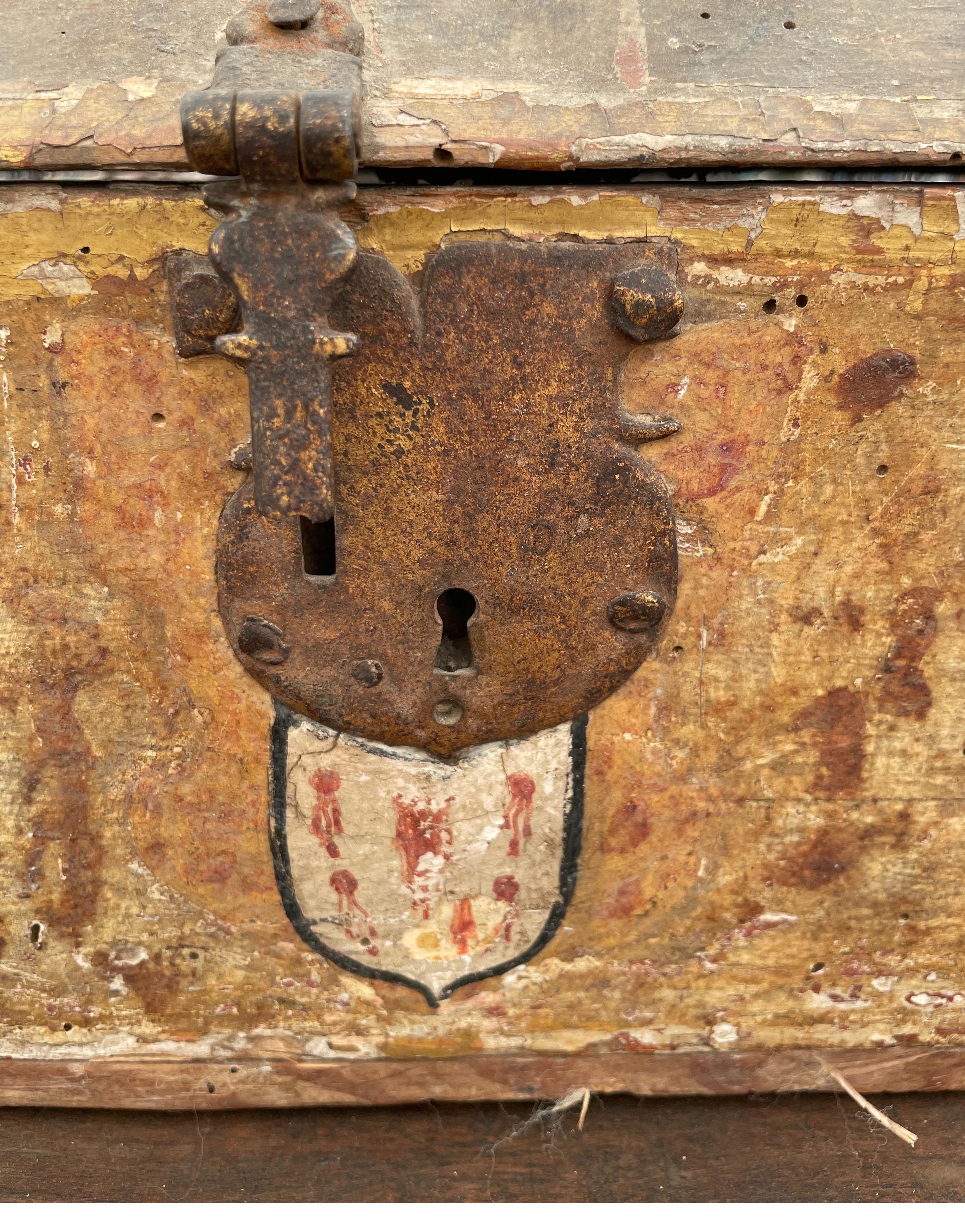 Medieval Spanish Rare Storage Box Used for Sword Storage 11