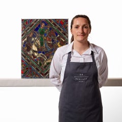 Medieval Style Antique Stained Glass Window