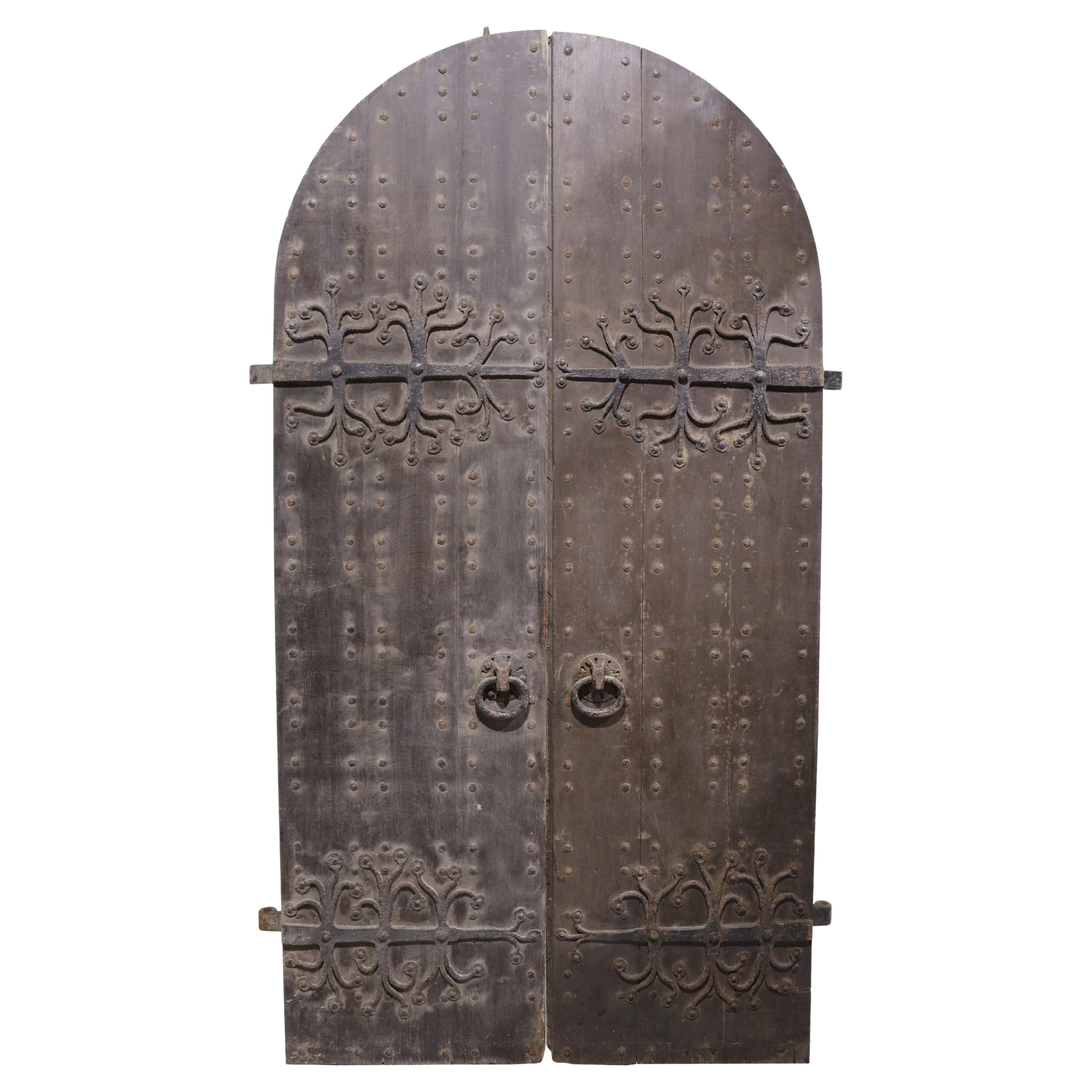Medieval Style English Church Doors For Sale