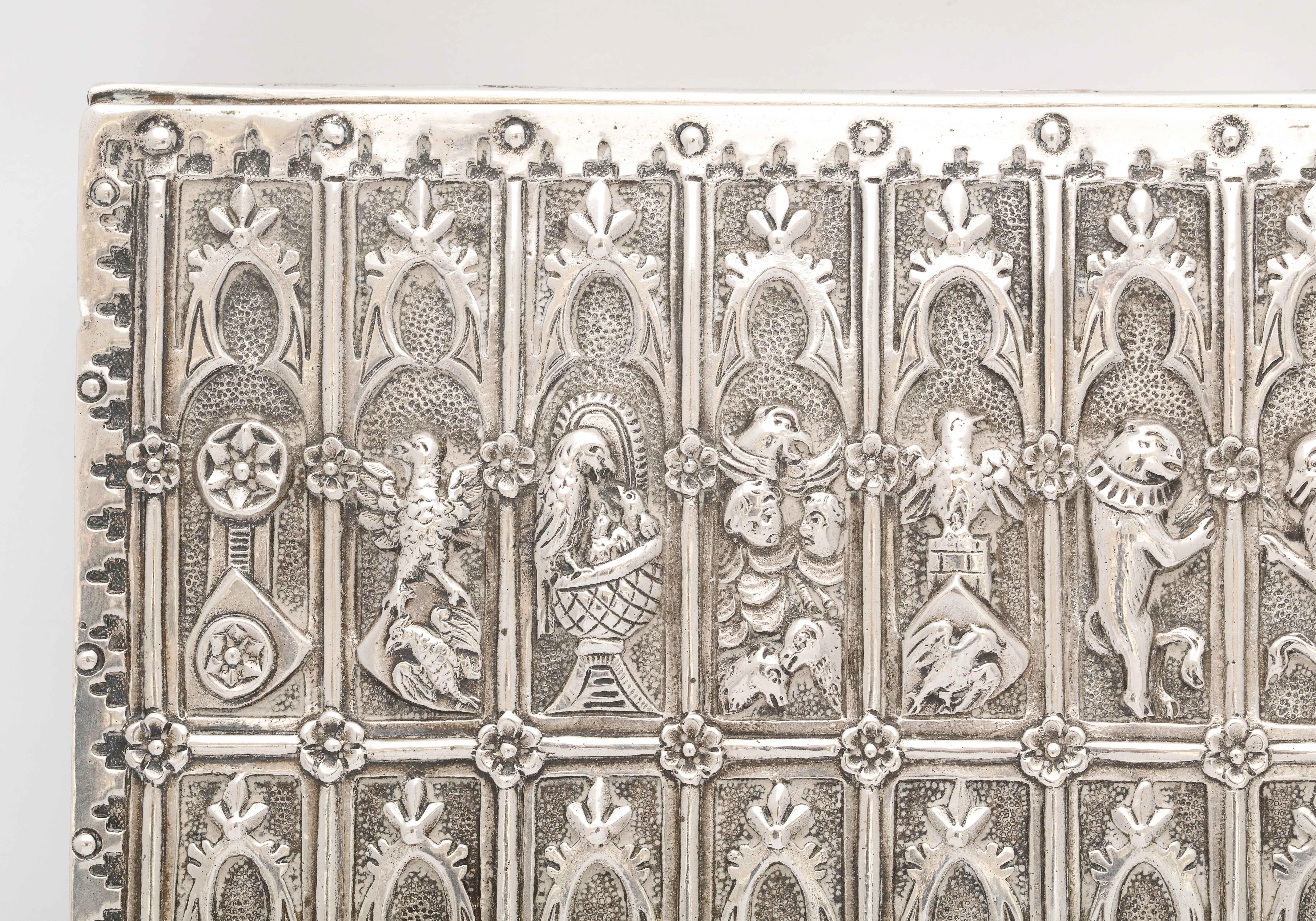 Medieval Style Continental Silver Jewelry Box 7