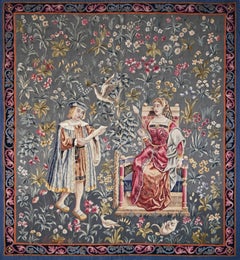 Medieval tapestry from the Aubusson Manufacture, 19th century - N 1622