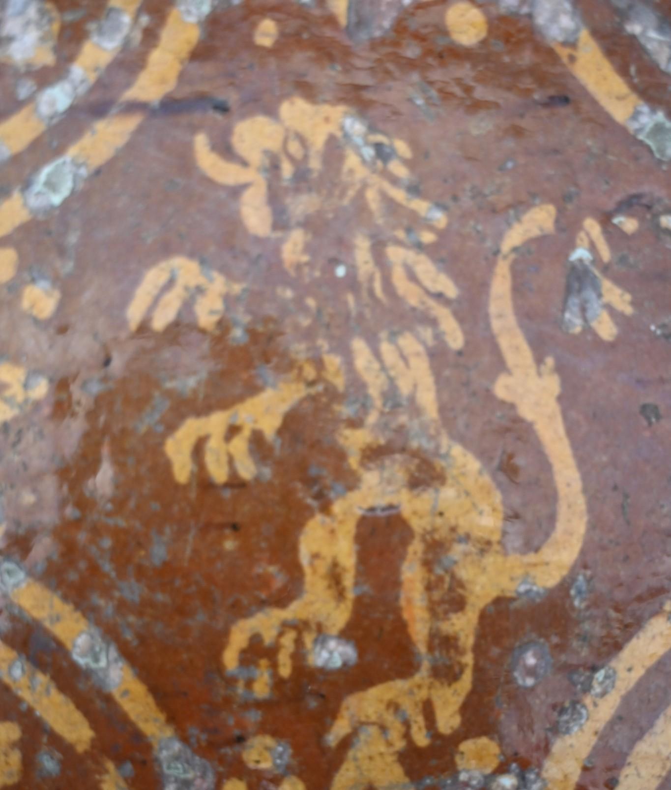 Gothique Carreau médiéval du Gravensteen (château des comtes) - Gand - XIVe-XVe siècle en vente