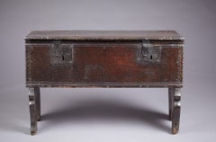 Medieval, Tudor Oak Boarded Chest, Henry VII / VIII, English, circa 1480-1530