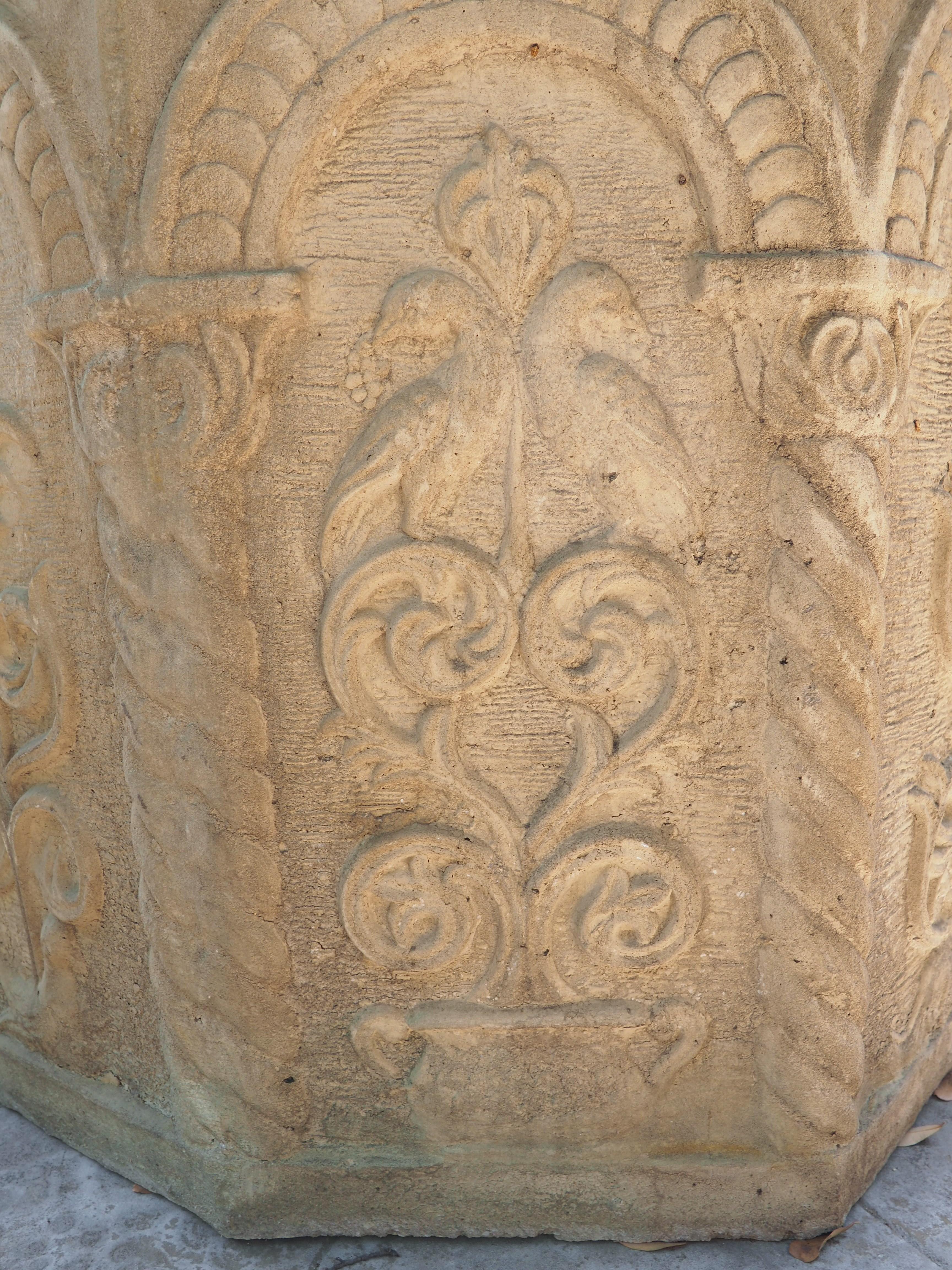 Medieval Veneto-Byzantine Style Cast Well Head with Iron Overthrow 5