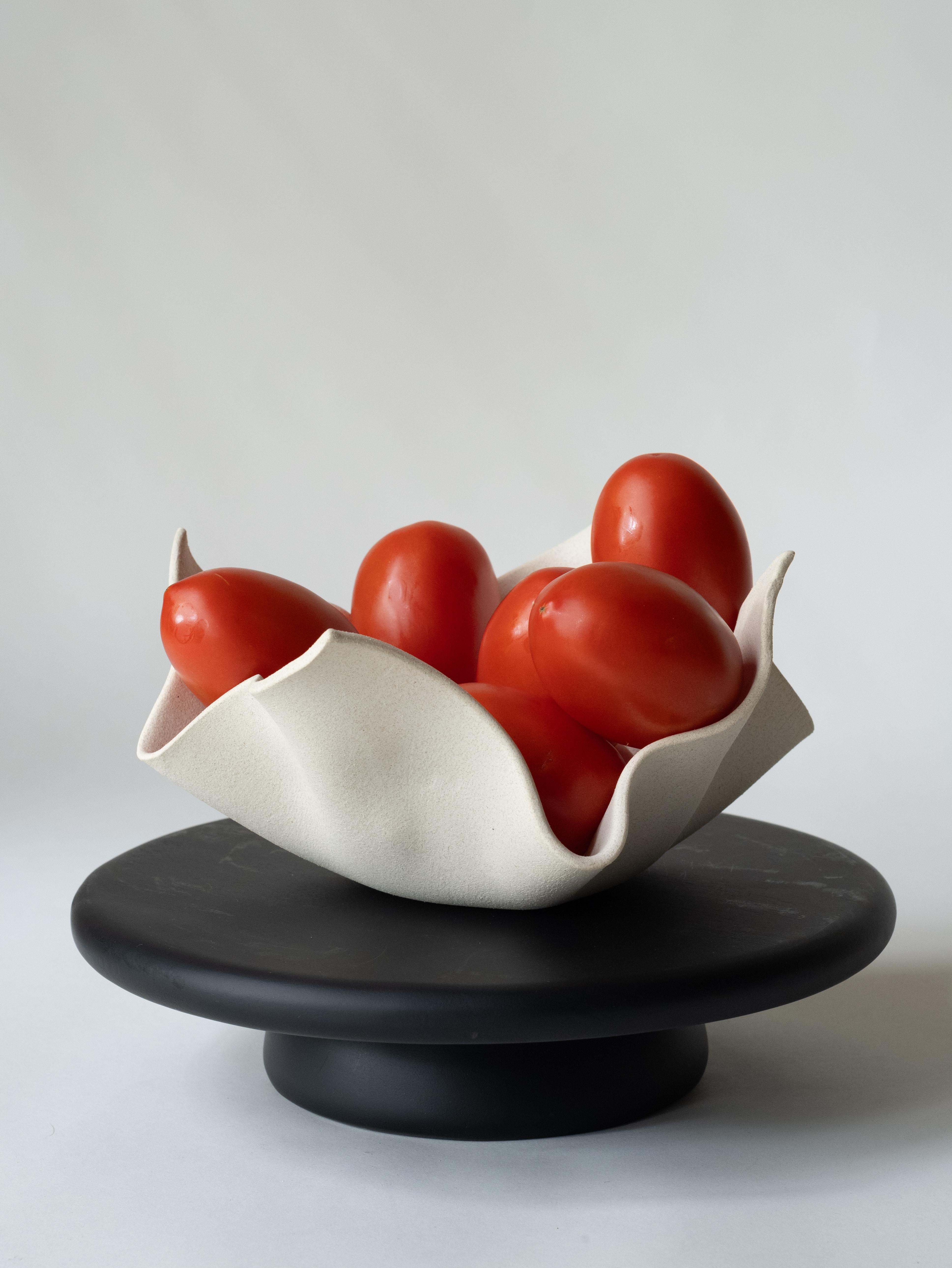 Aesthetic Movement Medium Ceramic Fabric Bowl For Sale