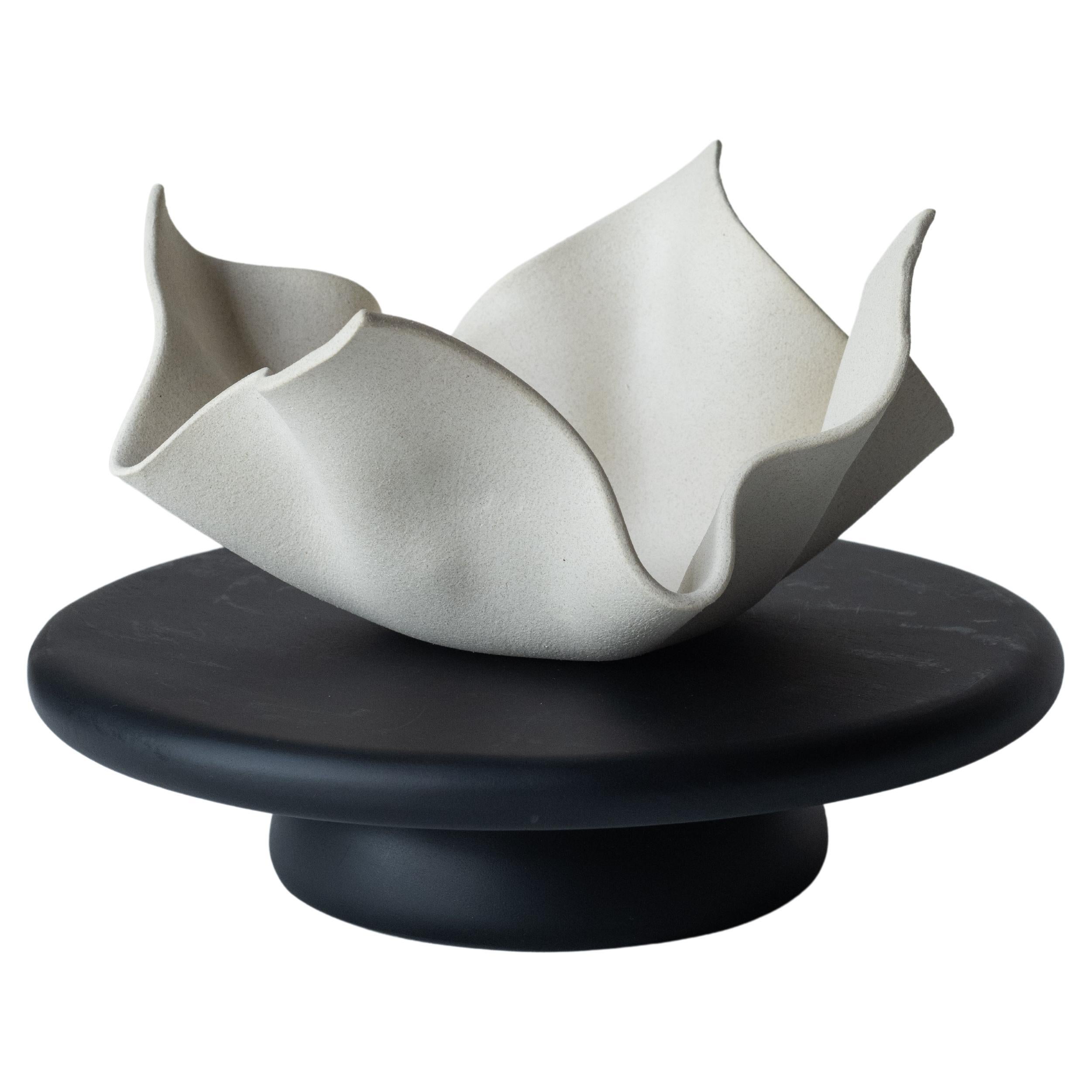 Medium Ceramic Fabric Bowl For Sale