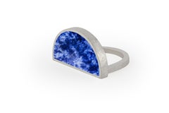Medio Círculo Ring in Sterling Silver 925 & Gemstone by Alejandra Campos Taylor