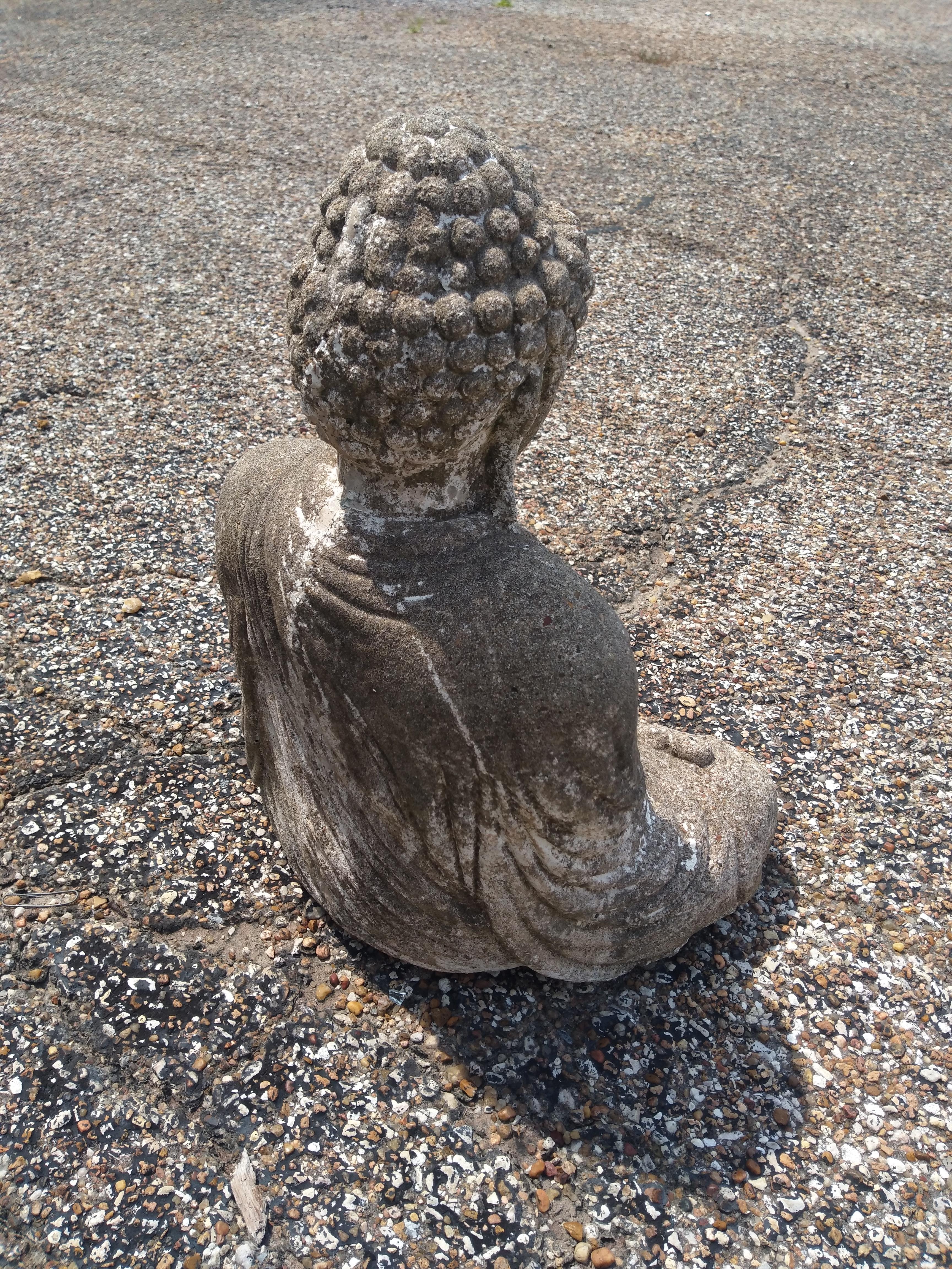 Cast Meditating Buddha statue