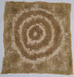 MEDITATION (13) – Plant-Dyed Botanical Art on Cotton Muslin