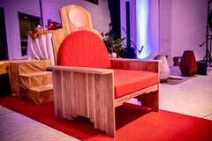 Meditation Chair, Solid Teak, Designed and Handcrafted by Rafael Calvo