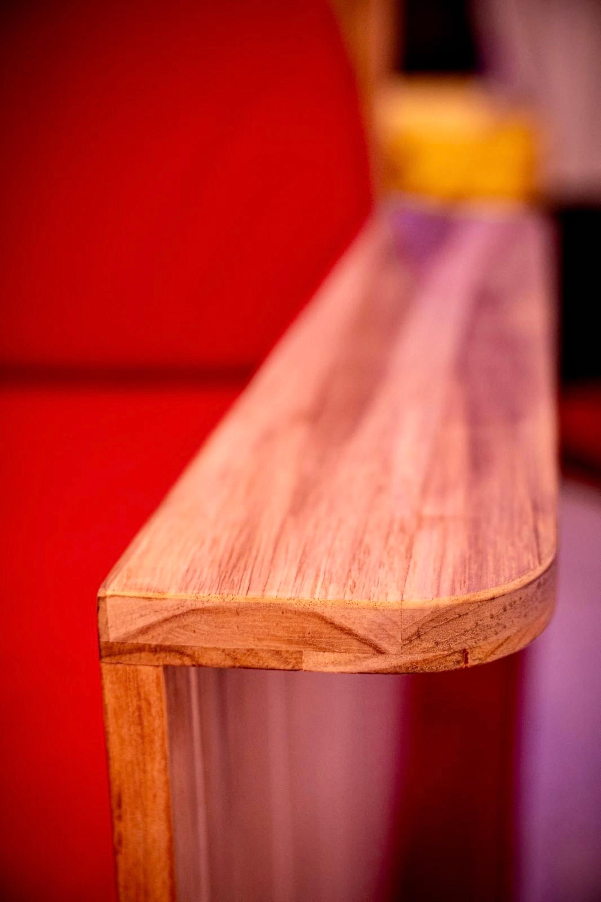 Organic Modern Meditation Chair, Solid Teak, Designed and Handcrafted by Rafael Calvo For Sale