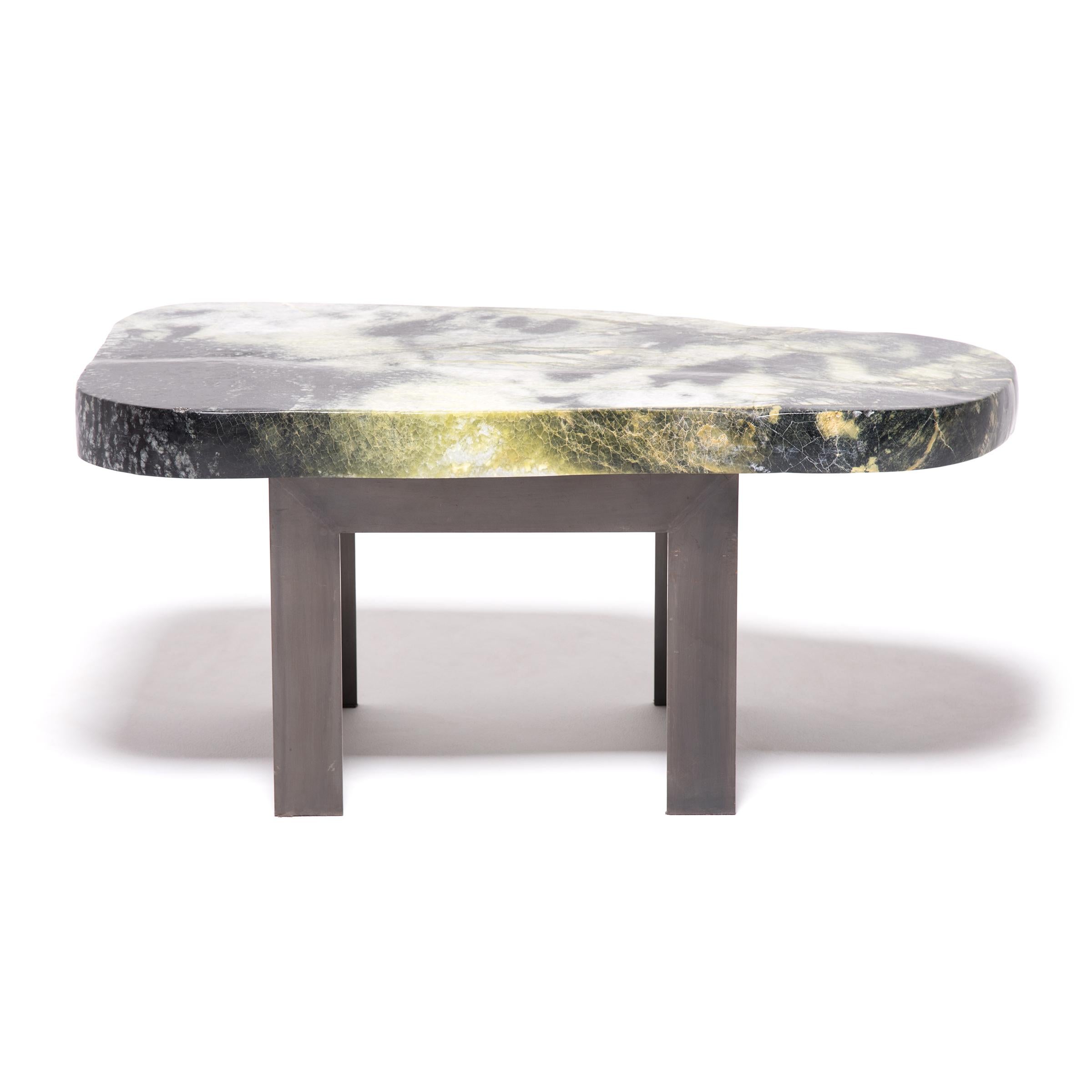 low stone table