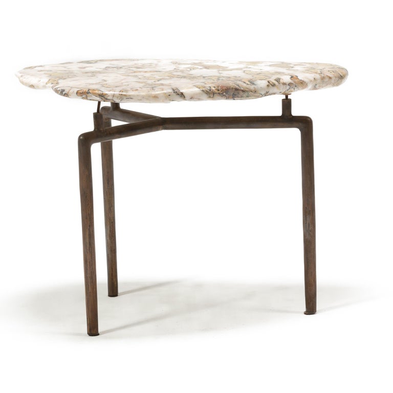 Meditation Stone Top Side Table Meditation Stone Top Side Table